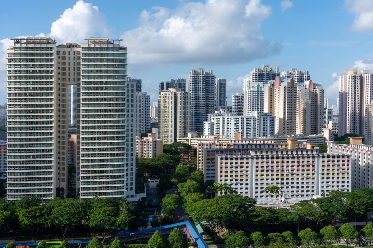 HDB blocks and condominiums in Toa Payoh, Singapore