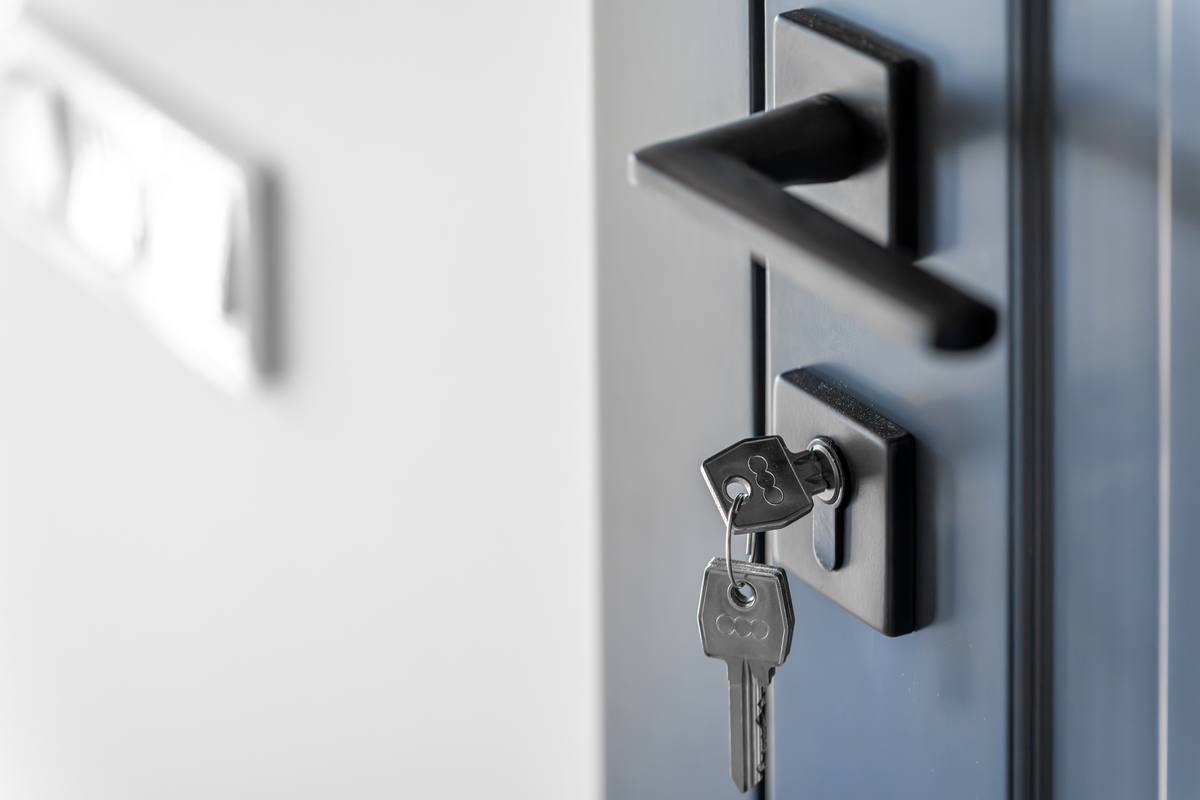 Keys in a door lock