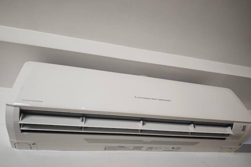 Newly installed wall-mounted aircon unit by Letscool Aircon