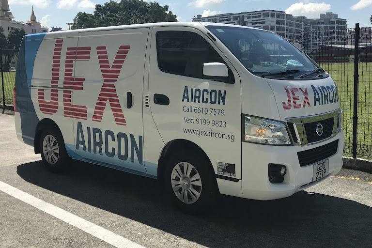 A branded service van by Jex Aircon