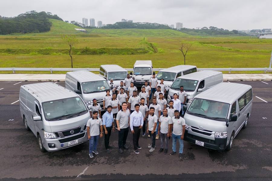 Staff and service vans by TK Electricians