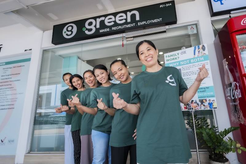 Staff outside the Toa Payoh office by Green Employment