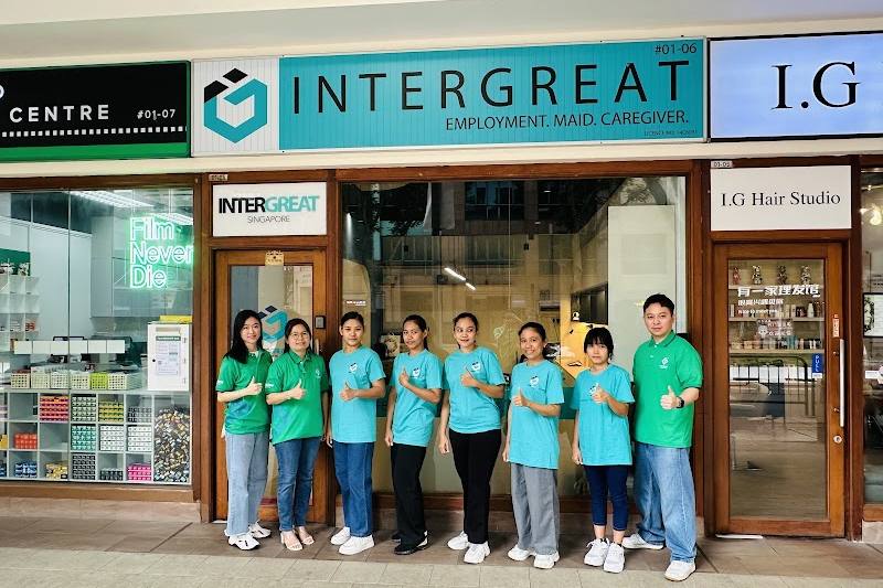 Staff outside the Ang Mo Kio office by Inter Great Employment