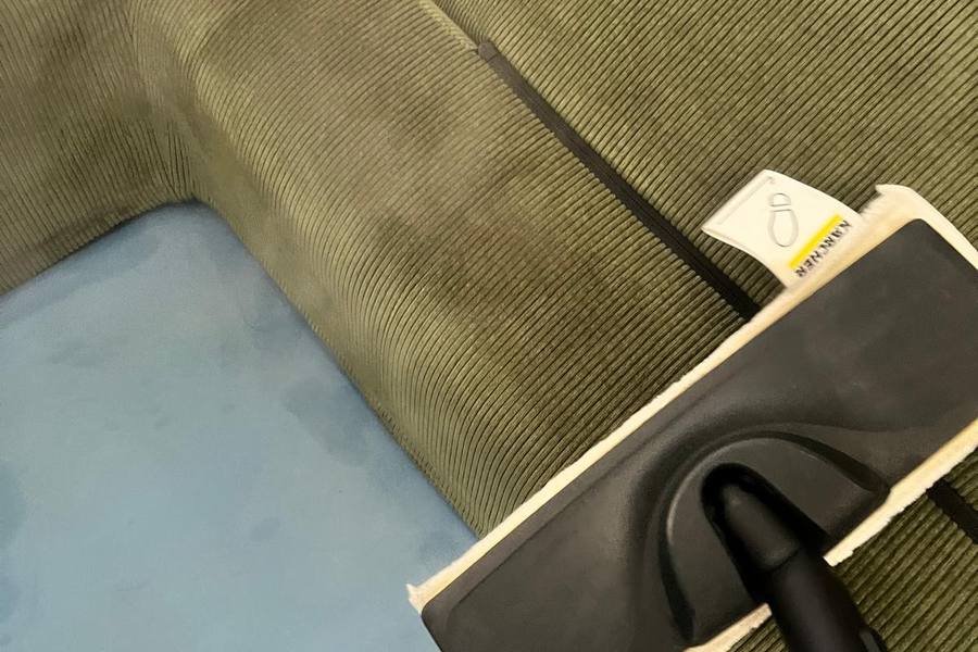 Steam-cleaning a fabric sofa by Nimbus Homes